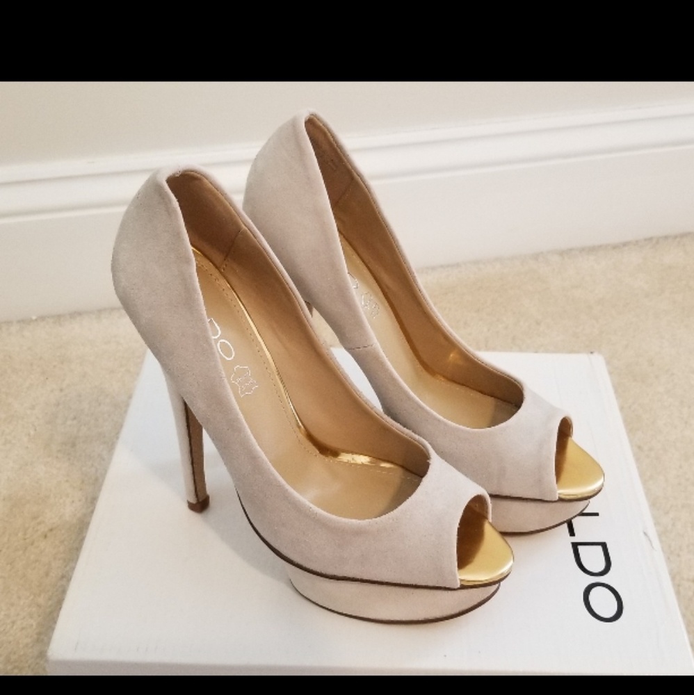 Aldo - Mackall Platform Peep Toe Pumps